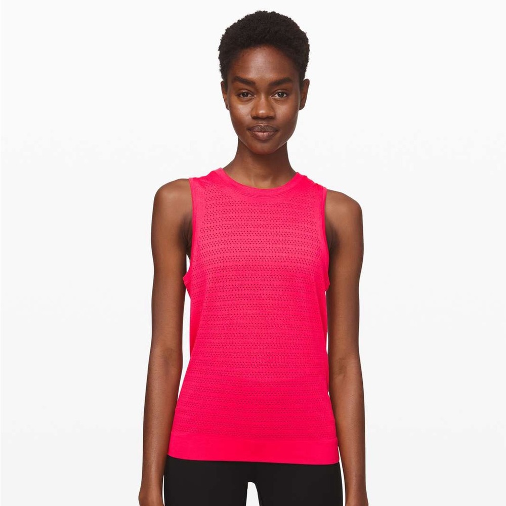 Lululemon Breeze By Muscle Tank II *Squad Heartthrob Size 4